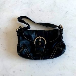 Black Coach purse, gently used. Leather